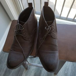 Guess leather dress boots brown size 12